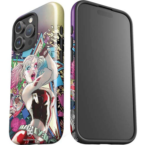 DC Comics Harley Quinn Action Pose iPhone 16 Pro Impact Case